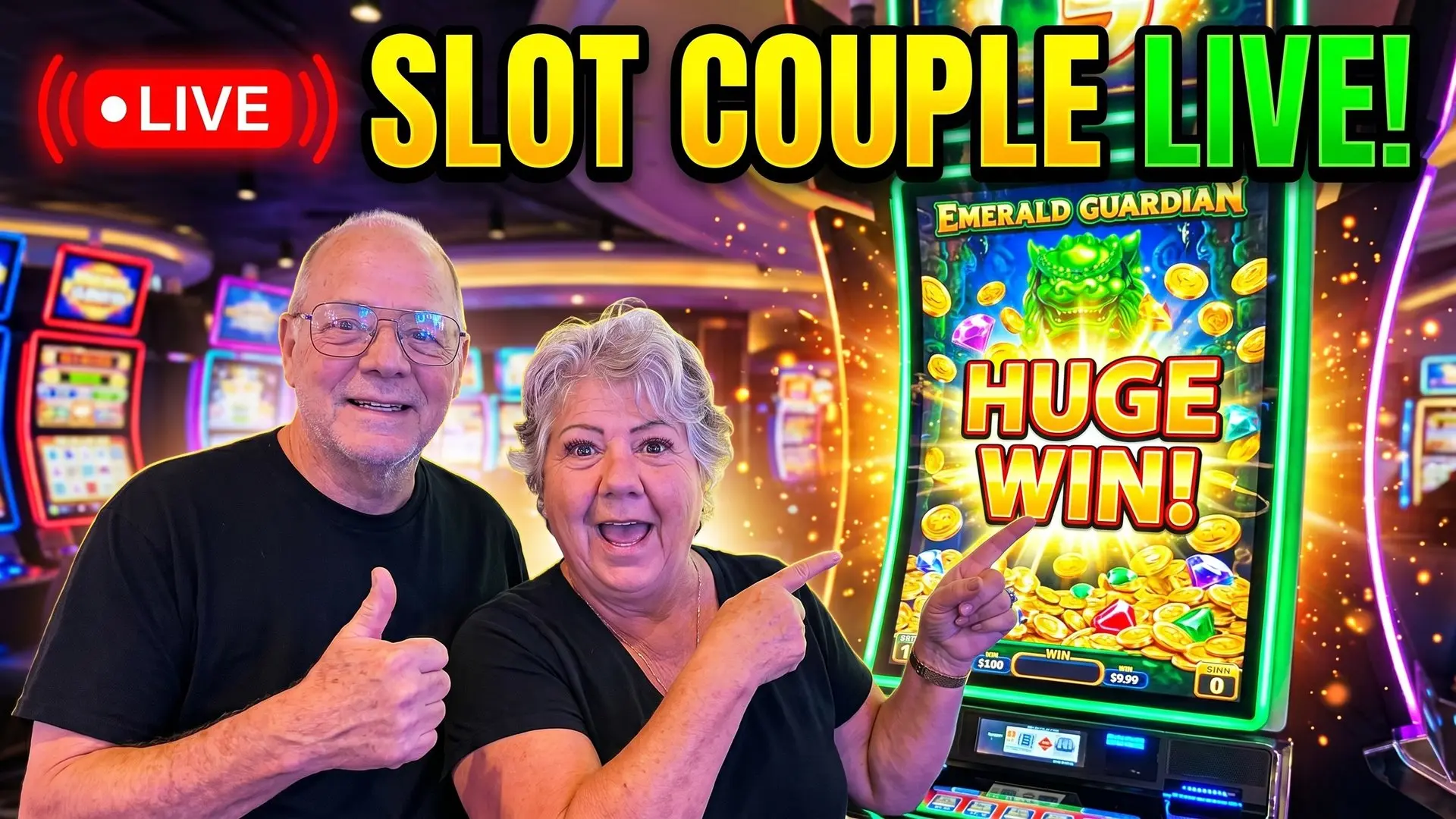 Gambling in Vegas for 24 hours (We hit the JACKPOT!) Thumbnail